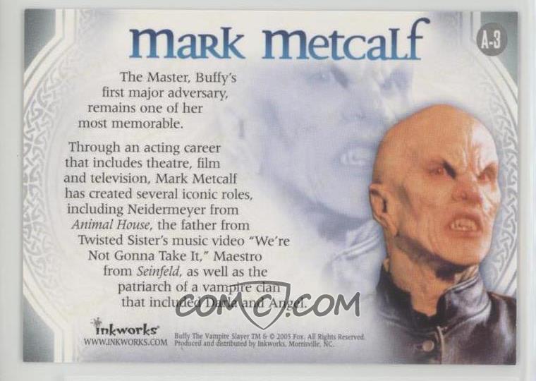 2005 Inkworks Buffy The Vampire Slayer And The Men Of Sunnydale