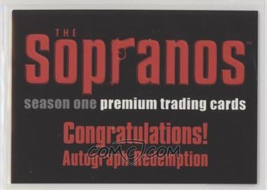 2005 Inkworks The Sopranos - Authentic Autographs Expired Redemption #AR-1 - Sharon Angela