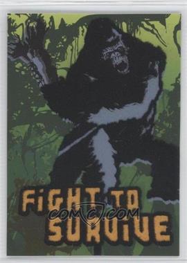 2005 Topps Kong The 8th Wonder of the World - Flocked Cards #4 - Fight to Survive