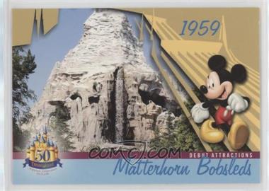 2005 Upper Deck Disneyland 50th Anniversary - [Base] #DL-24 - Debut Attractions - Matterhorn Bobsleds
