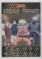 Naruto Uzumaki, Sakura, Sasuke Uchiha, Kakashi Hatake