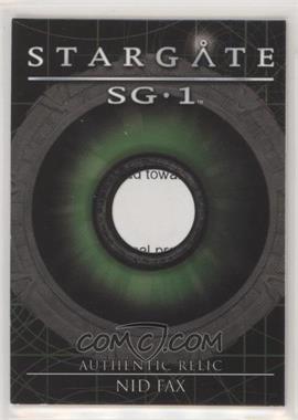 2006 Rittenhouse Stargate SG-1 Season 8 - Relics #R5 - NID Fax /461