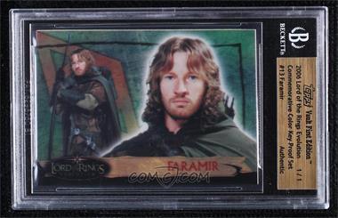 2006 Topps Lord of the Rings Evolution - [Base] - Topps Vault Color Key Proof #13 - Faramir [Uncirculated]