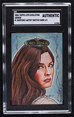 2006 Topps Lord of the Rings Evolution - Sketch Cards #_RAMA - Randy Martinez /1 [SGC Authentic]