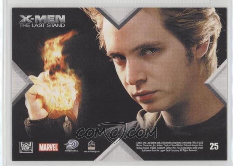 06 Upper Deck Entertainment Rittenhouse X Men 3 The Last Stand Base 25 Movie Action Pyro