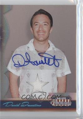 2007 Donruss Americana - [Base] - Stars Materials Signatures #79 - David Faustino /200