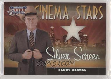 2007 Donruss Americana - Cinema Stars - Silver Screen Materials #CS-20 - Larry Hagman /100