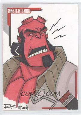 2007 Inkworks Hellboy Animated Sword of Storms - Sketch Cards #SK.14 - Rich Koslowski /244