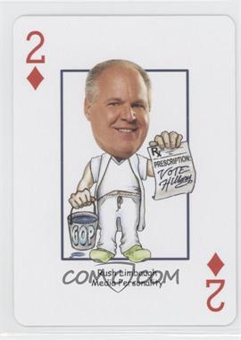 2007 Presidential Decks 2008 Vote Hillary Playing Cards - [Base] #2D - Rush Limbaugh