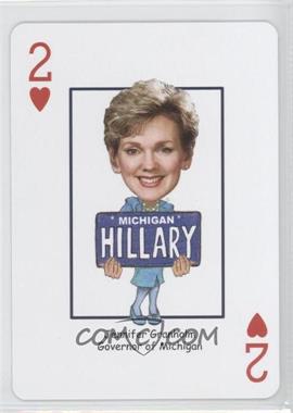 2007 Presidential Decks 2008 Vote Hillary Playing Cards - [Base] #2H - Jennifer Granholm