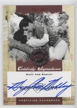 2007 Press Pass Elvis the Music - Celebrity Signatures - Red #CS-MM - Mary Ann Mobley /30