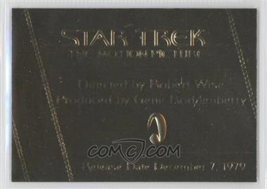 2007 Rittenhouse Star Trek: The Complete Movies - Gold Plaques #G1 - Star Trek: The Motion Picture