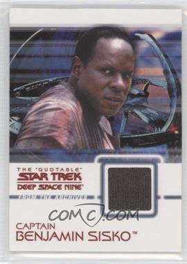 2007 Rittenhouse The "Quotable" Star Trek: Deep Space Nine - Costume Material #C9 - Captain Benjamin Sisko