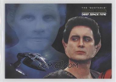 2007 Rittenhouse The "Quotable" Star Trek: Deep Space Nine - Space: The Final Frontier #DSN1 - Kira Nerys, Jadzia Dax