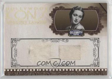 2008 Donruss Americana Celebrity Cuts - Hollywood Icons - Combo Materials Prime #HI-DL - Dorothy Lamour /10