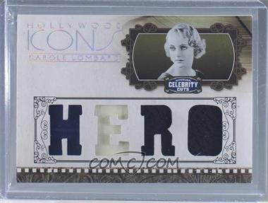 2008 Donruss Americana Celebrity Cuts - Hollywood Icons - Hero Die-Cut Quad Materials #HI-CL - Carole Lombard /25