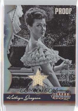 2008 Donruss Americana II - [Base] - Silver Proof Stars Materials #159 - Kathryn Grayson /100