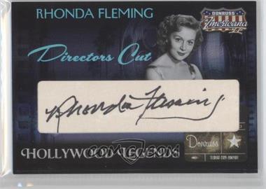 2008 Donruss Americana II - Hollywood Legends - Director's Cut Cut Signatures #HL-47 - Rhonda Fleming /25