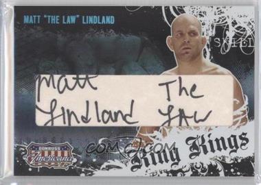 2008 Donruss Americana II - Ring Kings - Cut Signatures #RK-ML - Matt Lindland /100