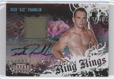 2008 Donruss Americana II - Ring Kings - Materials Prime Signatures #RK-RF - Rich Franklin /500