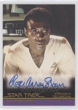 2008 Rittenhouse Star Trek: Movies In Motion - Autographs #A65 - Roger Aaron Brown as Epsilon IX Technician