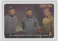 Spock, Dr. Leonard McCoy, Captain Kirk
