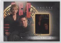 Amanda Tapping as Samantha Carter, Ben Browder as Cameron Mitchell