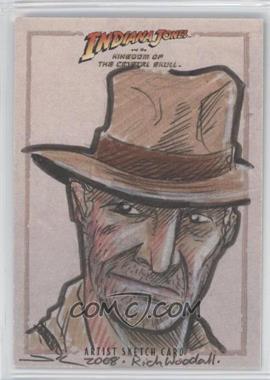 2008 Topps Indiana Jones and the Kingdom of the Crystal Skull - Artist Sketch #_RIWO.1 - Rich Woodall (Indiana Jones) /1