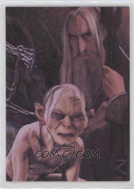 2008 Topps Lord of the Rings Masterpieces II - Etched Foil #6 - Saruman, Gollum [EX to NM]