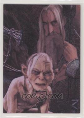 2008 Topps Lord of the Rings Masterpieces II - Etched Foil #6 - Saruman, Gollum