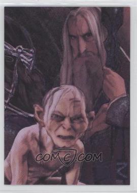 2008 Topps Lord of the Rings Masterpieces II - Etched Foil #6 - Saruman, Gollum