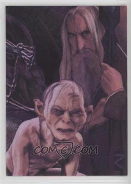 2008 Topps Lord of the Rings Masterpieces II - Etched Foil #6 - Saruman, Gollum