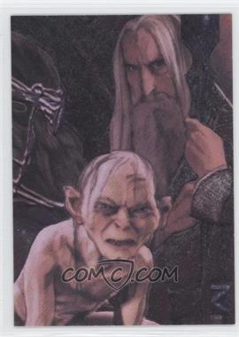 2008 Topps Lord of the Rings Masterpieces II - Etched Foil #6 - Saruman, Gollum