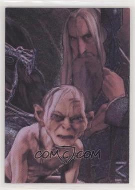 2008 Topps Lord of the Rings Masterpieces II - Etched Foil #6 - Saruman, Gollum