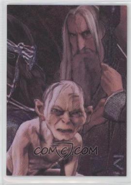 2008 Topps Lord of the Rings Masterpieces II - Etched Foil #6 - Saruman, Gollum