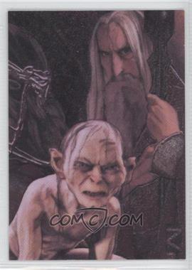 2008 Topps Lord of the Rings Masterpieces II - Etched Foil #6 - Saruman, Gollum