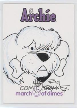 2009 Archie Comics March of Dimes Sketch Cards - [Base] - Gold Baby Dealer Exclusive #RKHD - Rich Koslowski (Hot Dog) /1