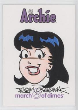 2009 Archie Comics March of Dimes Sketch Cards - [Base] - Gold Baby Dealer Exclusive #RKVE - Rich Koslowski (Veronica) /1