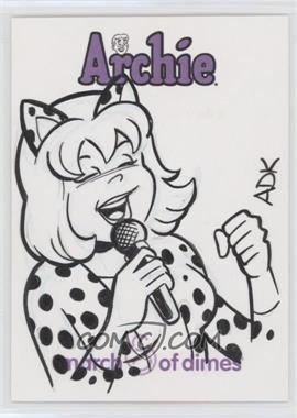 2009 Archie Comics March of Dimes Sketch Cards - [Base] - Silver Star Artist Exclusives #ADJO - Adam DeKraker (Josie) /1