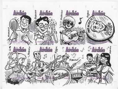2009 Archie Comics March of Dimes Sketch Cards - Promotional Uncut Sheets #N/A - Howard Bender /1