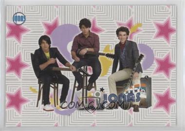 2009 Disney Jonas Brothers Trading Cards and Stickers - Stickers #17.2 - Jonas Quiz (Three on Stage, all Sitting)