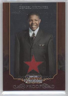 2009 Donruss Americana - [Base] - Proofs Silver Star Materials #49 - Denzel Whitaker /100