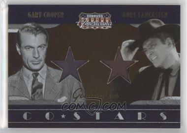 2009 Donruss Americana - Co-Stars Materials - Golden Era #3 - Gary Cooper, Burt Lancaster /50