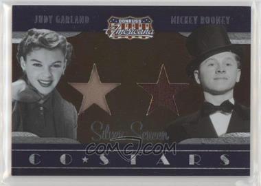 2009 Donruss Americana - Co-Stars Materials - Silver Screen #1 - Judy Garland, Mickey Rooney /100