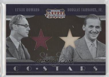 2009 Donruss Americana - Co-Stars Materials - Silver Screen #9 - Douglas Fairbanks Jr., Leslie Howard /100