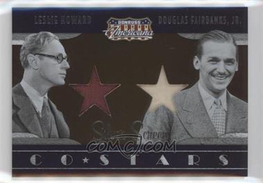 2009 Donruss Americana - Co-Stars Materials - Silver Screen #9 - Douglas Fairbanks Jr., Leslie Howard /100