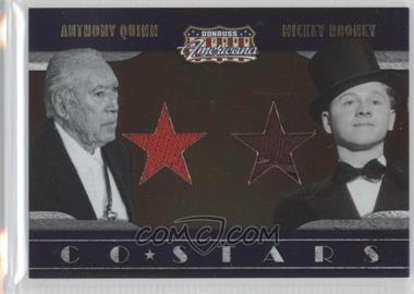 2009 Donruss Americana - Co-Stars Materials #16 - Anthony Quinn, Mickey Rooney /250