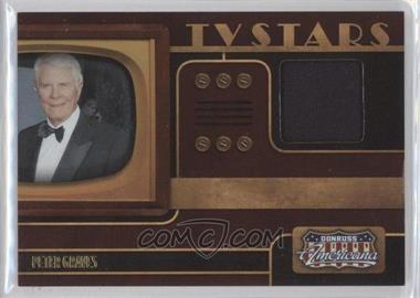 2009 Donruss Americana - TV Stars - Small Screen Materials #7 - Peter Graves /500