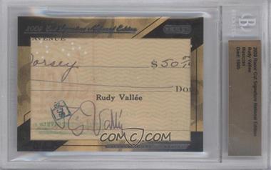 2009 Razor Cut Signature Edition - Authentic Cut Signatures #_RUVA - Rudy Vallee [BGS Authentic]