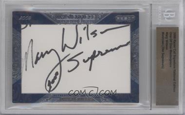 2009 Razor Cut Signature Edition - One of One Masterpieces #_MAWI - Mary Wilson /1 [BGS Authentic]